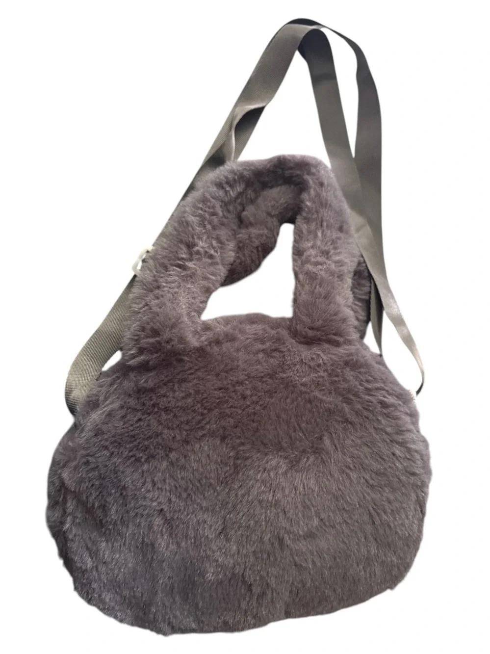 Kuromi Gray Plush Crossbody MiniBag